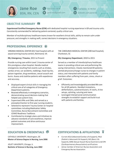 New grad nurse resume template. Registered Nurses Resume Template | Brand New Resume