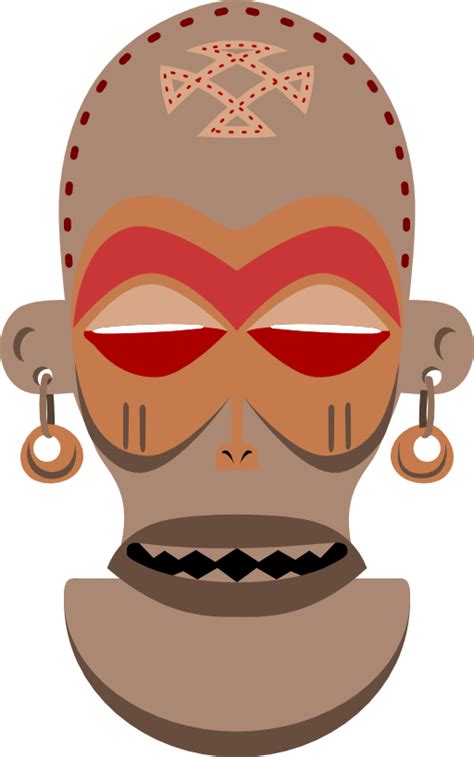 African Mask Chokwe Angola Zaire Clipart | i2Clipart ...