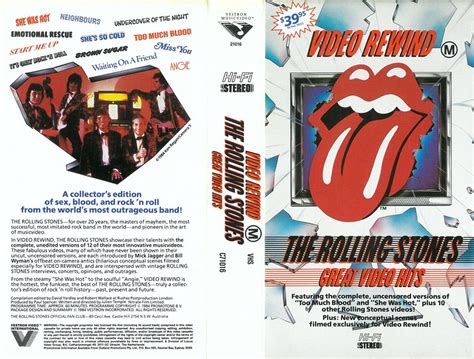 Video Rewind The Rolling Stones Great Video Hits 1984