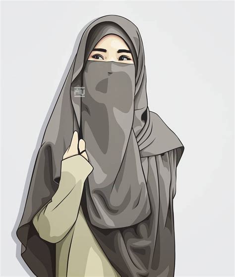 Niqab Cartoon Girl Cartoon Cartoon Art Muslim Girls Muslim Couples