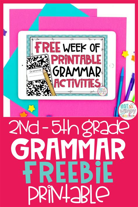 Week Of Grammar Activities Not So Wimpy Teacher Grammar Lessons