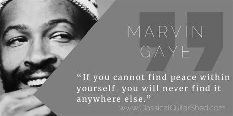 Gaye helped to shape the sound of motown records in the 1960s in music/1960s with a string of hits, including how sweet it is (to be. Quote Marvin Gaye on the Inner Work of Musical Mastery