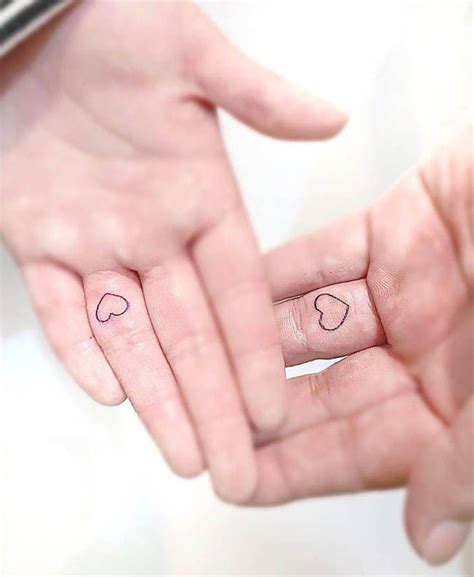 Heart Finger Tattoos For Girls