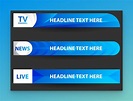 What are lower thirds in video broadcasting?