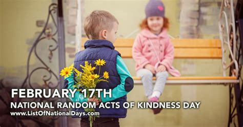 National Random Acts Of Kindness Day