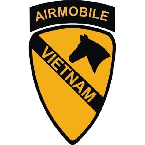 United States Army 1st Cavalry Air Mobile Tab Decal Sticker 38