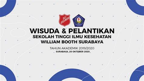Wisuda Pelantikan Stikes William Booth Surabaya Tahun Akademik