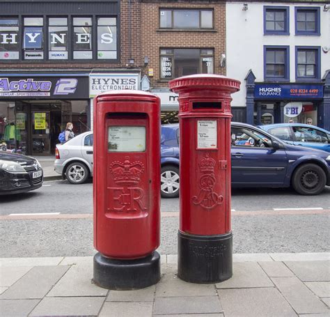 Pillar Boxes Omagh © Rossographer Geograph Britain And Ireland
