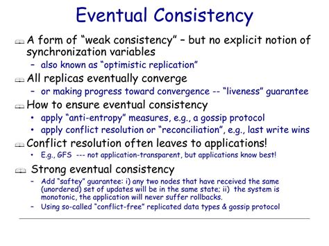 Ppt Distributed Systems Consistency Models And Vector Clocks