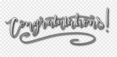 Congratulations Text Overlay Congratulations Black And White