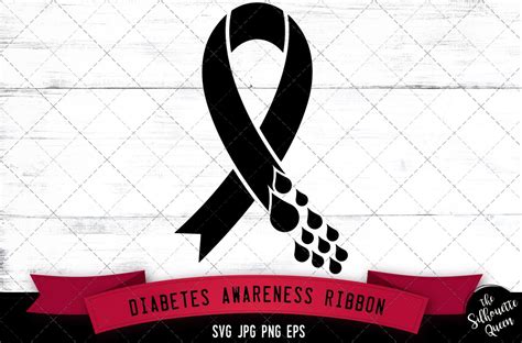 Diabetes Awareness Ribbon Svg Cut File 968657 Cut Files Design