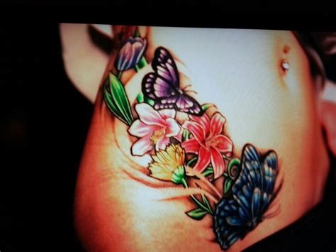 Flower tattoos are most of the time very colorful and mixed with a lot of other elements. Pin on Tatto