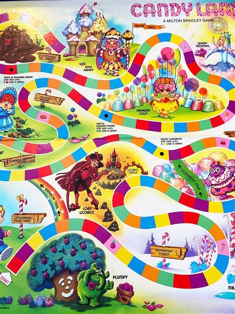 Vintage Original Candy Land Milton Bradley Board Game 1984 Candyland