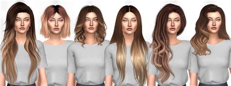 Sims 4 Ombre Hair Cc