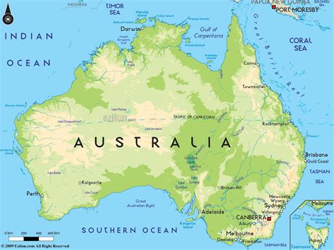 Australia En El Mapa Mapa De La Australia Australia Y Nueva Zelanda