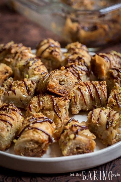 Pistachio Walnut Baklava Rolls Let The Baking Begin Baklava Greek