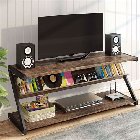 Tribesigns Tv Stand Entertainment Center With Shelves For 60 Inches