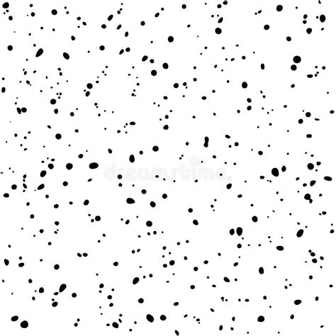 Abstract Black And White Seamless Pattern Vector Dotted Textured
