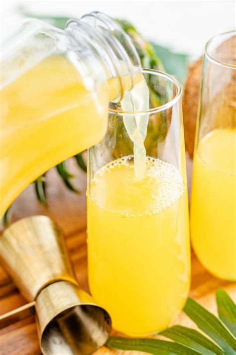 Alcoholic Drinks Best Hawaiian Mimosa Recipe Easy And Simple