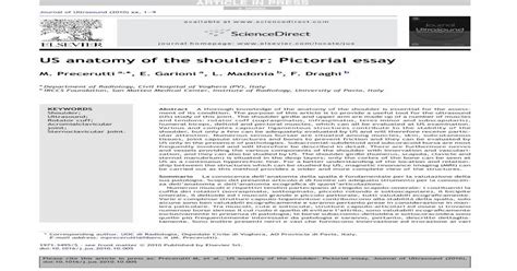 Us Anatomy Of The Shoulder Pictorial Essay Femede · Us Anatomy Of