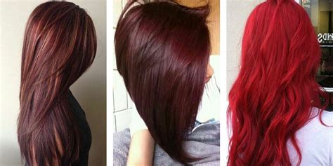 Middle Cherry Brown Hair Color Is A Blend Of Rosy Red