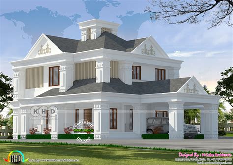 Low Budget Renovation Home To Colonial Style Kerala Home Design And