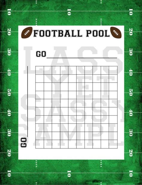 Football Pool Printable Sheets Printable Kids Entertainment