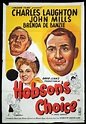HOBSON'S CHOICE One Sheet Movie Poster John Mills David Lean Charles ...