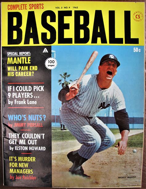 Lot Detail 1962 Complete Sports Magazine W Mickey Mantle Cover