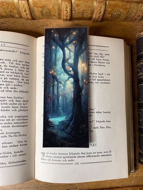 Enchanted Forest Bookmark Fantasy Bookmark Fairycore Book Etsy