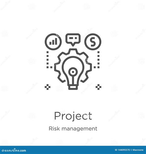 Project Icon Vector From Risk Management Collection Thin Line Project