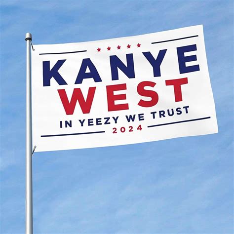 3x5 Ft Kanye 2024 Flag White Musician Kanye Flags For Room College Dorm Bedroom