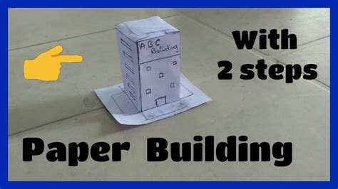 How To Make Paper Building In Simple Steps Youtube