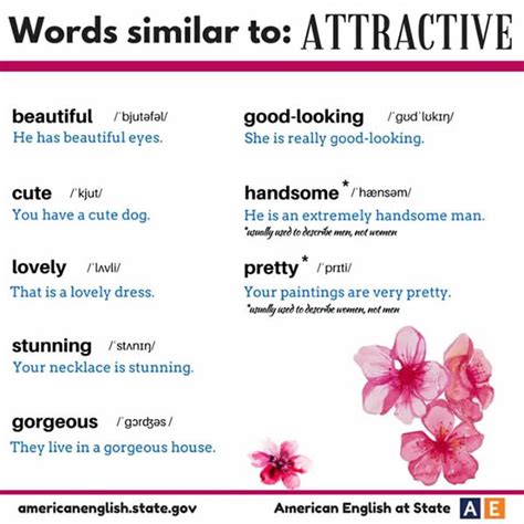 Words Similar To Attractive Vocabulary Home