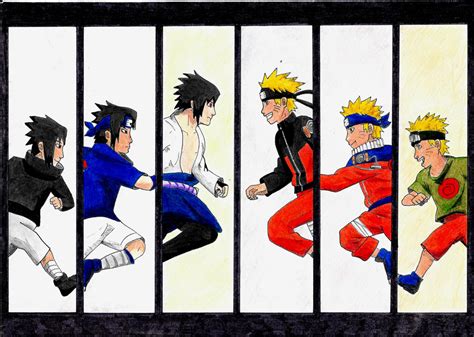 Naruto And Sasuke Run By Lordkelvin95 On Deviantart