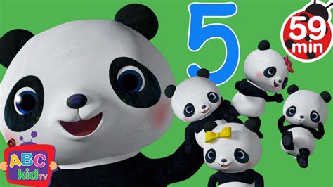 Five Little Pandas Jumping On The Bed More Nursery Rhymes And Kids