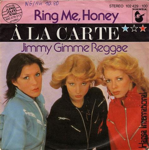 À La Carte Ring Me Honey Releases Discogs