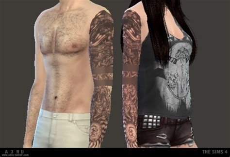 Blaze Tattoo At A3ru Sims 4 Updates