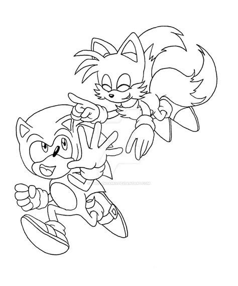 Dd Modern Sonic And Tails Bw By Thepandamis On Deviantart