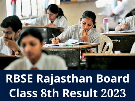 Rbse Rajasthan Board Class 8th Result 2023 Know How To Calculate