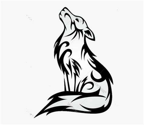 Drawing A Howling Wolf Silhouette Black Tribal Tattoo Design Youtube Kulturaupice