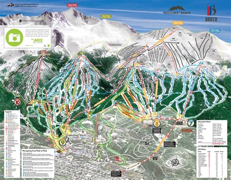 Breckenridge Piste Trail Map Skiing In Breckenridge