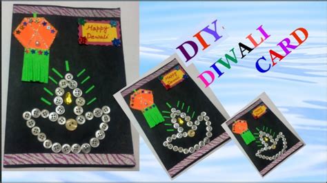 Welcome to card making corner. Easy Diwali Card Making Idea for kids |DIY- Diwali card making-how to make diwali cards step by step