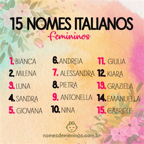 Nomes Italianos Femininos E Seus Significados Para Batizar Sua Filha