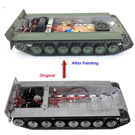 Taigen Heng Long Tank Leopard 2a6 Complete Metal Chassis Metal Low