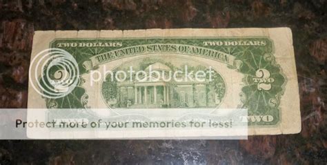 1953 Two Dollar Bill Red Ink 2 Us Currency Ebay