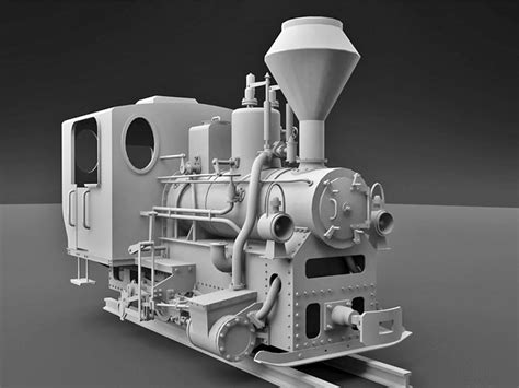 Mav 399 Steam Locomotive Free 3d Model Cgtrader