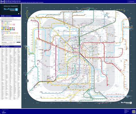 Sncf Transilien And Ratp Rer Train Maps For Paris Ile De France