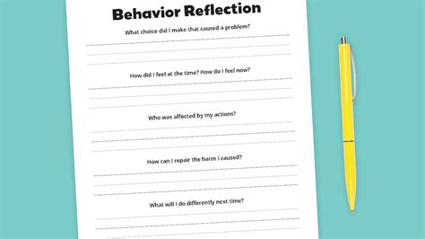 Need Behavior Reflection Sheets Grab Our Free Bundle