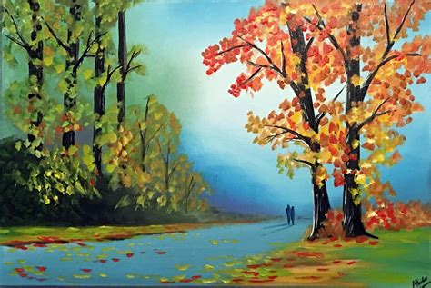 Autumn Reflection 2017 By Aisha Haider Artlimes Art Wallpaper